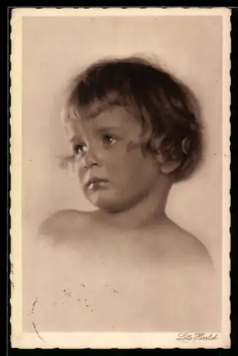 Foto-AK Lotte Herrlich: Kind im Halbprofil