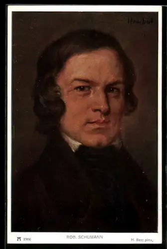 Künstler-AK Portrait von Robert Schumann