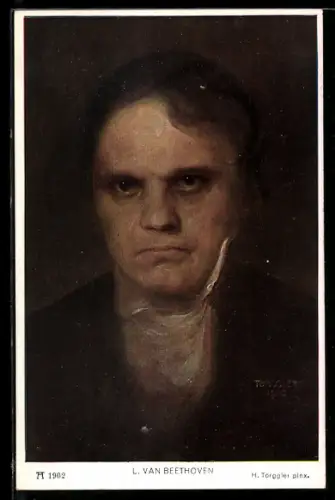 Künstler-AK Portrait des Komponisten L. van Beethoven