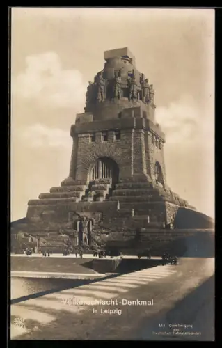 AK Leipzig, Partie am Völkerschlachtdenkmal