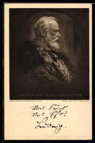 AK Bildnis König Ludwig III.