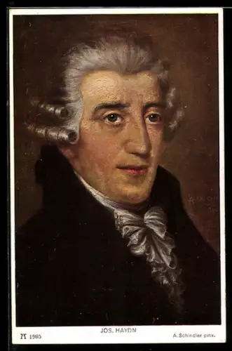 Künstler-AK Joseph Haydn, Portrait des Komponisten