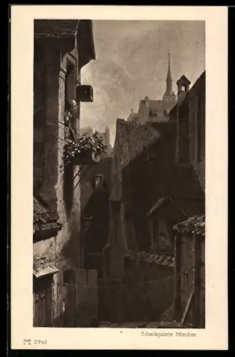 Künstler-AK Carl Spitzweg: Ein Hypochonder