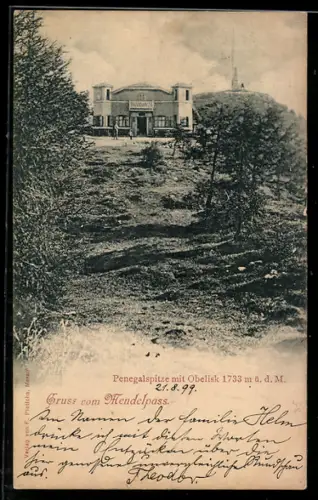 AK Penegal, Penegalspitze mit Obelisk