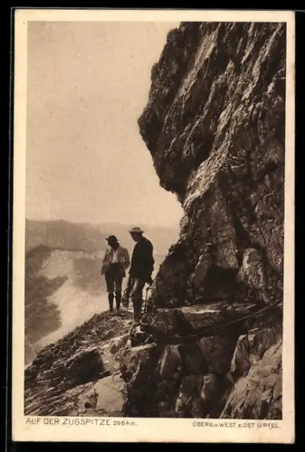 AK Bergsteigen auf der Zugspitze