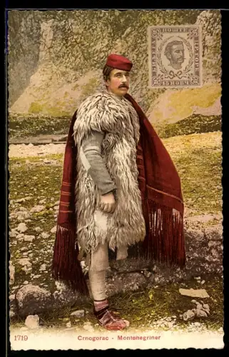 AK Crnogorac, Montenegriner in Volkstracht