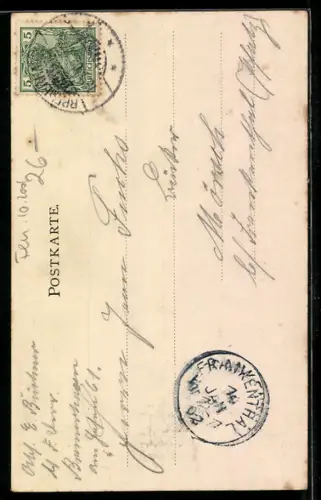 AK Rotesandleuchtturm vor der Wesermündung