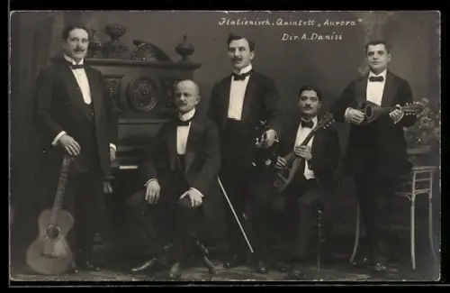 AK Italienisches Quintett Aurora, Dir.: A. Danisi