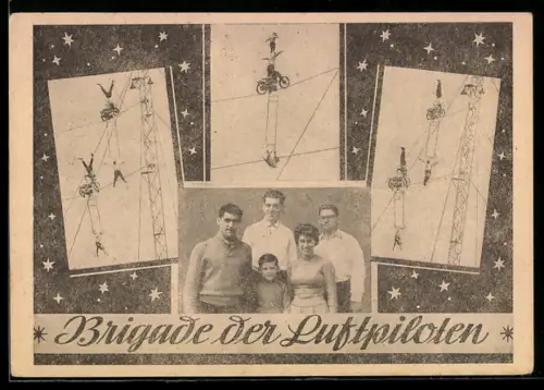 AK Brigade der Luftpiloten, Hochseilartisten mit Stange und Rad