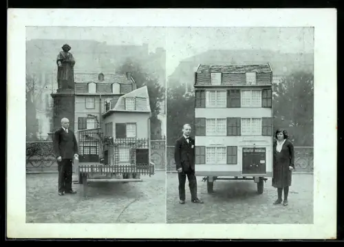 AK Bonn a. Rhein, Modell von Beethovens Geburtshaus, Erbauer Wilh. Genosko Schumacher