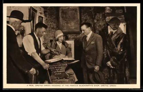 AK A real Gretna Green wedding at the famous Blacksmith`s Shop