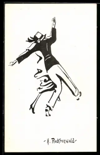 AK Paar im modernen Tanz