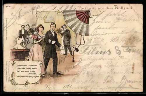 Künstler-AK Georg Mühlberg: In der Tanzstunde