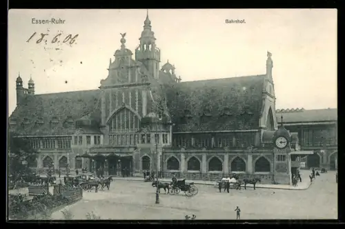 AK Essen /Ruhr, Bahnhof
