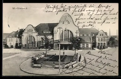 AK M.-Gladbach, Bahnhof
