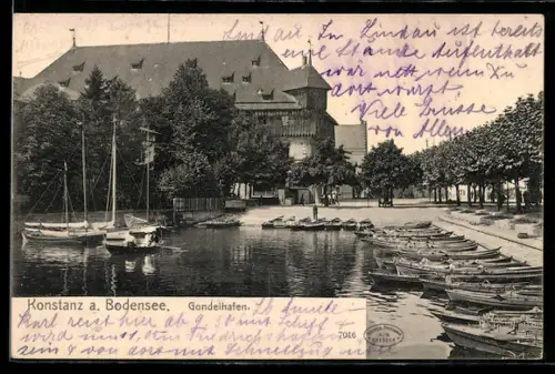 AK Konstanz a. Bodensee, Gondelhafen