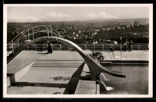 AK Wiesbaden, Opelbad auf dem Neroberg