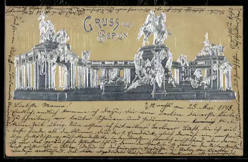 Präge-AK Berlin, Kaiser Wilhelm-Nationaldenkmal