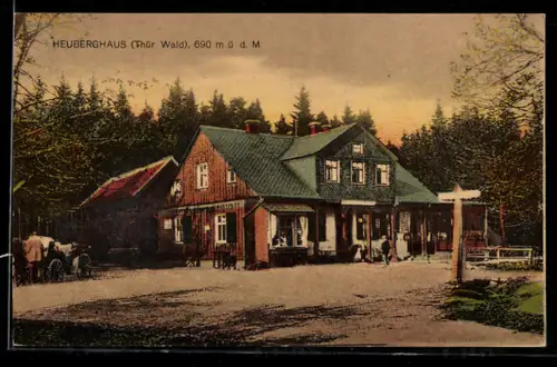 AK Bad Friedrichroda /Thür Wald, Gasthof Heubergshaus, Inh. Paul Kumm