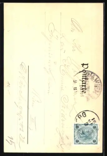 AK Hartberg, Rathaus mit Brunnen und Restaurant