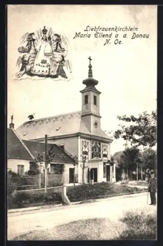 AK Maria Ellend a. d. Donau, Liebfrauenkirchlein, Gnadenbild