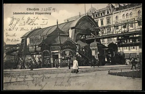AK Elberfeld, Schwebebahnhof Döppersberg
