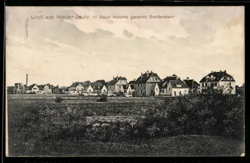 AK Jeutz, Nieder-Jeutz, Neue Kolonie genannt Breidenbach, Panorama
