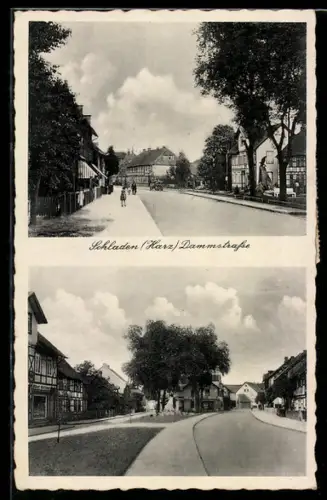AK Schladen /Harz, Partie in der Dammstrasse