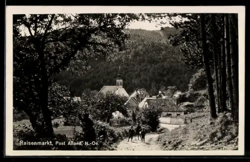 AK Raisenmarkt /N.-Oe., Post Alland