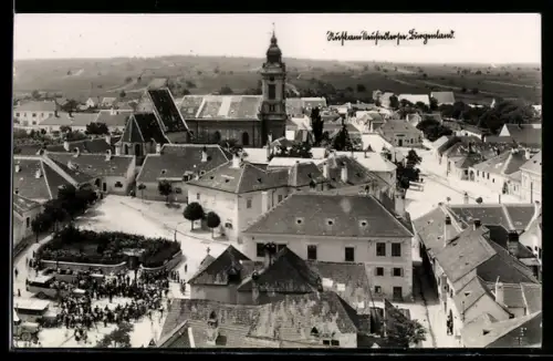 AK Rust, Hauptplatz mit Markt und Kirche