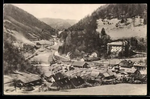 AK Türnitz /N.-Ö., Freiland, Panorama mit Ort und Tal