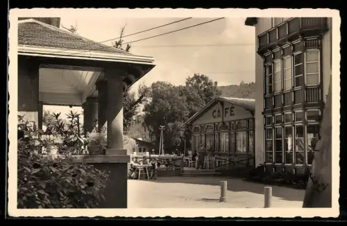 AK Dürnstein in der Steiermark, Wildbad Einöd bei Neumarkt, Café und Trinkbrunnen