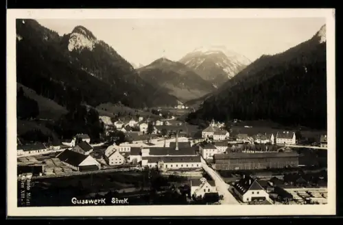 AK Gusswerk /Stmk., Totalansicht, Talpanorama