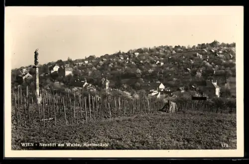 AK Wien, Neustift am Walde, Mariensäule