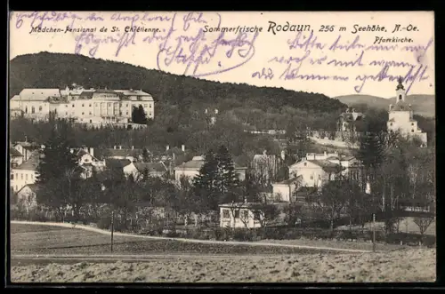 AK Rodaun /N.-Ö., Mädchen-Pensionat St. Chrietienne, Pfarrkirche