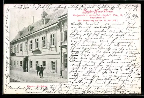 AK Wien, Haydns Sterbehaus, Haydngasse 19