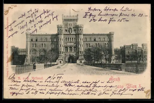 AK Wien, Arsenal, Kaserne mit Hauptportal