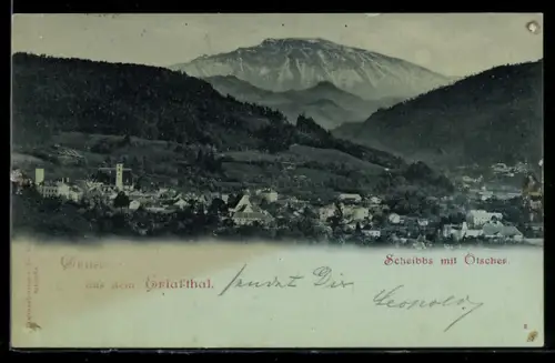 AK Scheibbs, Panorama mit Ötscher