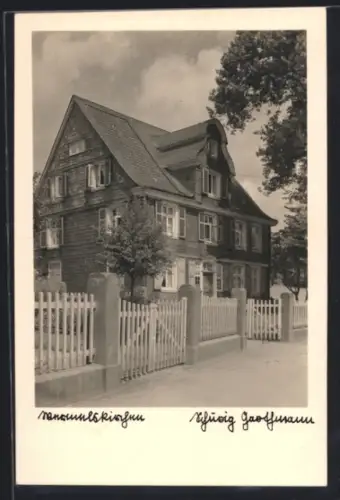Foto-AK Wermelskirchen, Haus Schurig Gasthmann