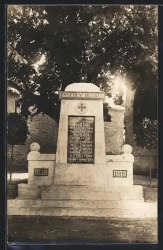 Foto-AK Embken, Kriegerdenkmal 1914-1919