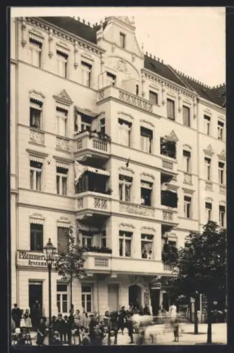 Foto-AK Berlin-Charlottenburg, Brennmaterialien Zimmermann & Sohn 1907, Guerickestrasse 42
