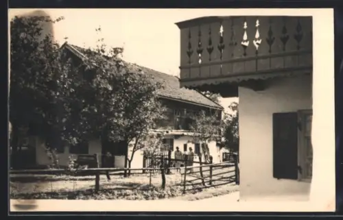 Foto-AK Kochel, Hotel Haus Steindlmüller 1935