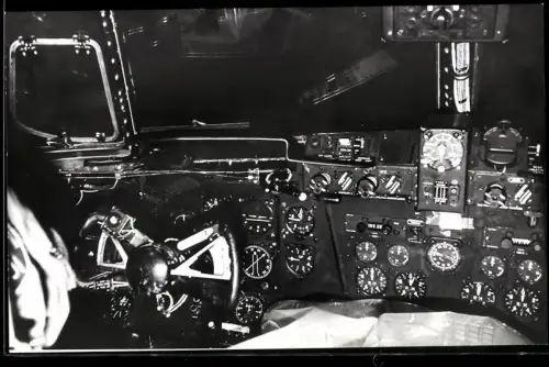 Fotografie Flugzeug Boeing, Cockpit Innenansicht, Platz des Kapitän's