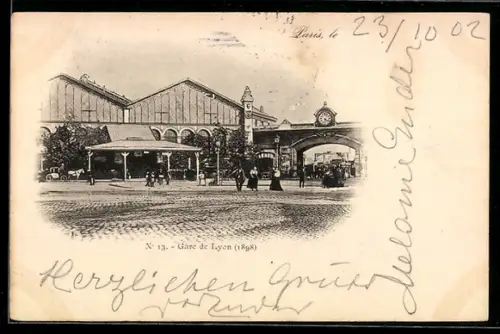 AK Paris, Gare de Lyon 1898