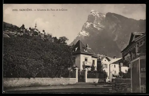 AK Samoens, L`entrée du Parc et le Criou