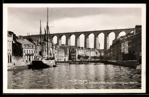 AK Morlaix, Le Port et le Viaduc