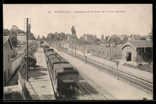 AK Viroflay, Intérieur de la Gare de la rive gauche