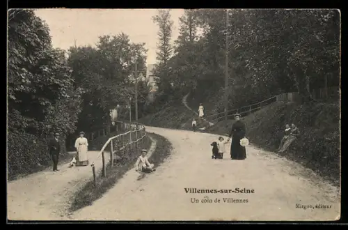 AK Villennes-sur-Seine, Un coin de Villennes