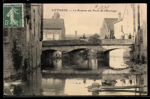 AK Vitteaux, La Brenne au Pont de l`Horloge
