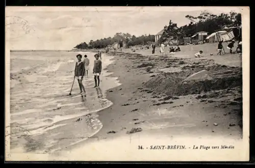 AK Saint-Brévin, La Plage vers Mindin